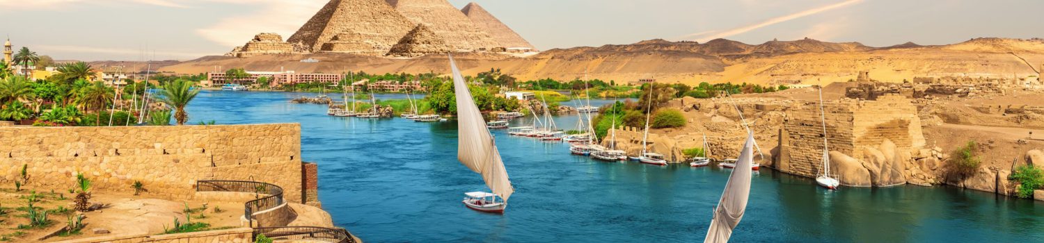 Sailboats,And,Ancient,Rocks,In,The,Nile,On,The,Way