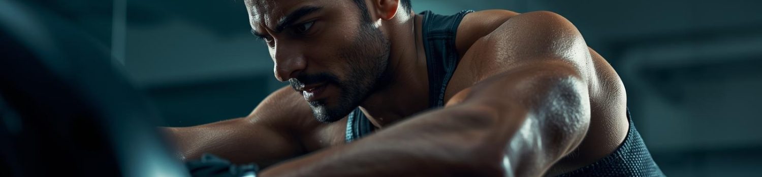 תמונה של איש מתאמן